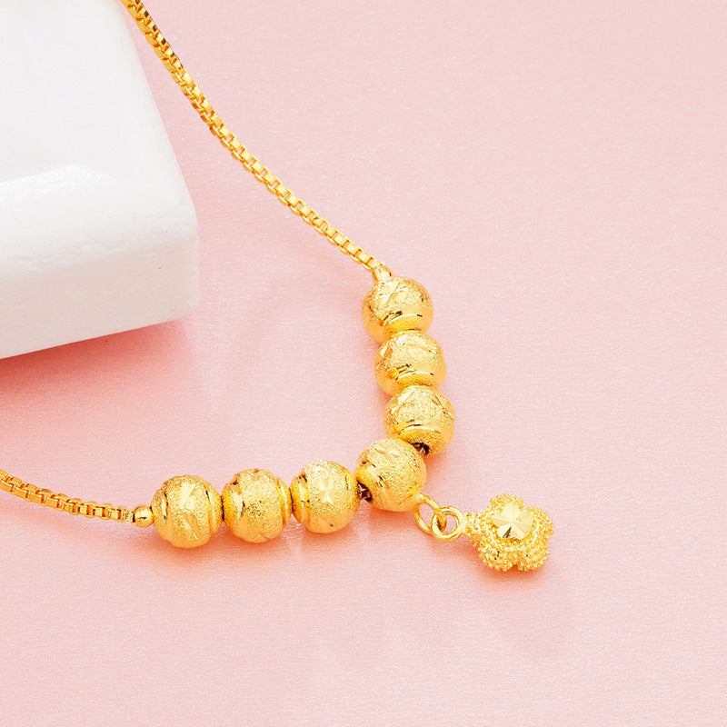 Gold-plated Brass Vietnam Placer Gold Lucky Bag Key Bracelets