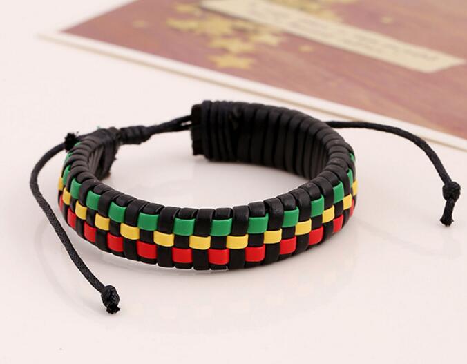 Woven Leather Unisex Fashion Personality Pull Bracelet