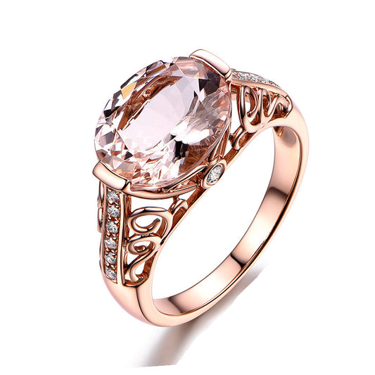 Morgan Stone Rose Gold Plated Diamond Rings