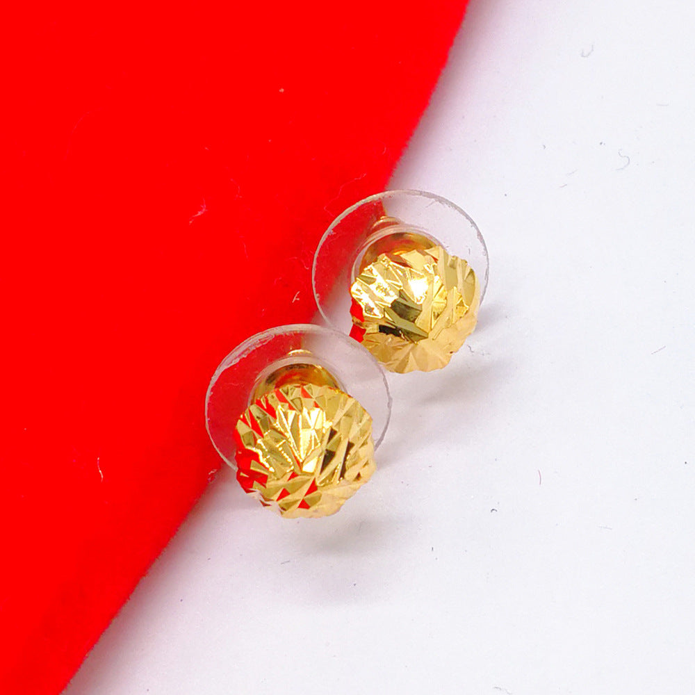 Umbrella Ear Simple Personality Graceful Fashionable Gold Stud Earrings