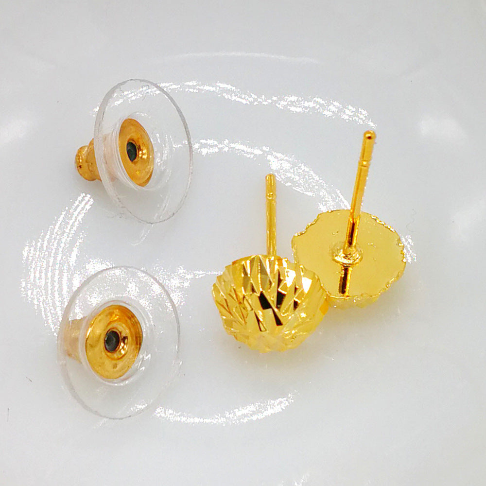 Umbrella Ear Simple Personality Graceful Fashionable Gold Stud Earrings