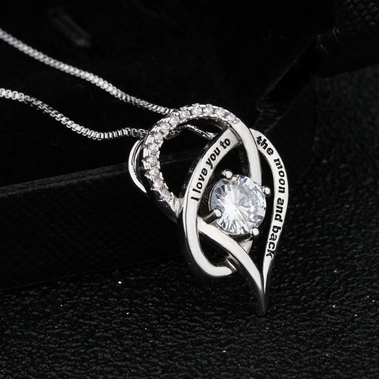 Slouchy Elegant Charming Innovative Heart-shaped Pendant Necklaces