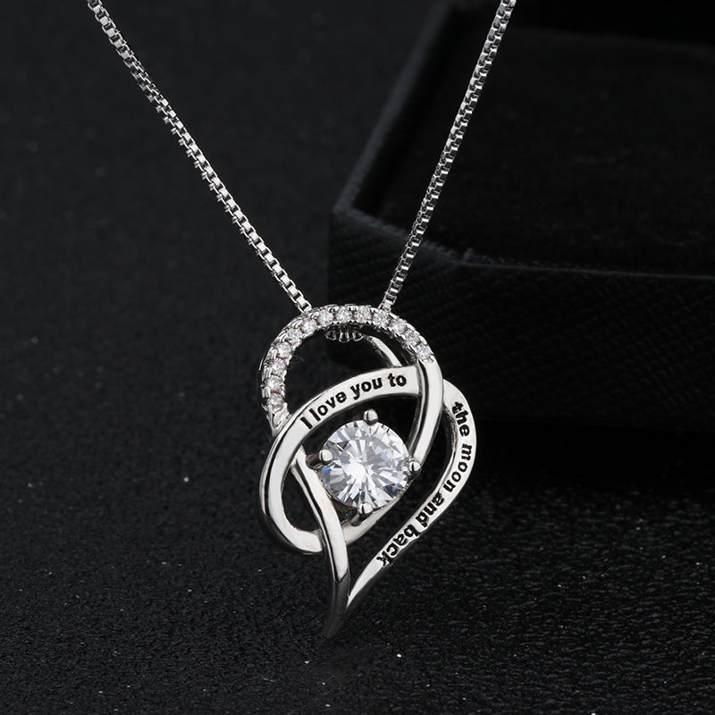 Slouchy Elegant Charming Innovative Heart-shaped Pendant Necklaces