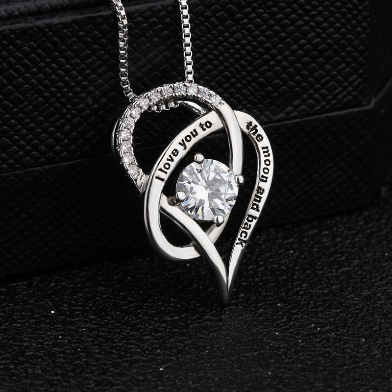 Slouchy Elegant Charming Innovative Heart-shaped Pendant Necklaces