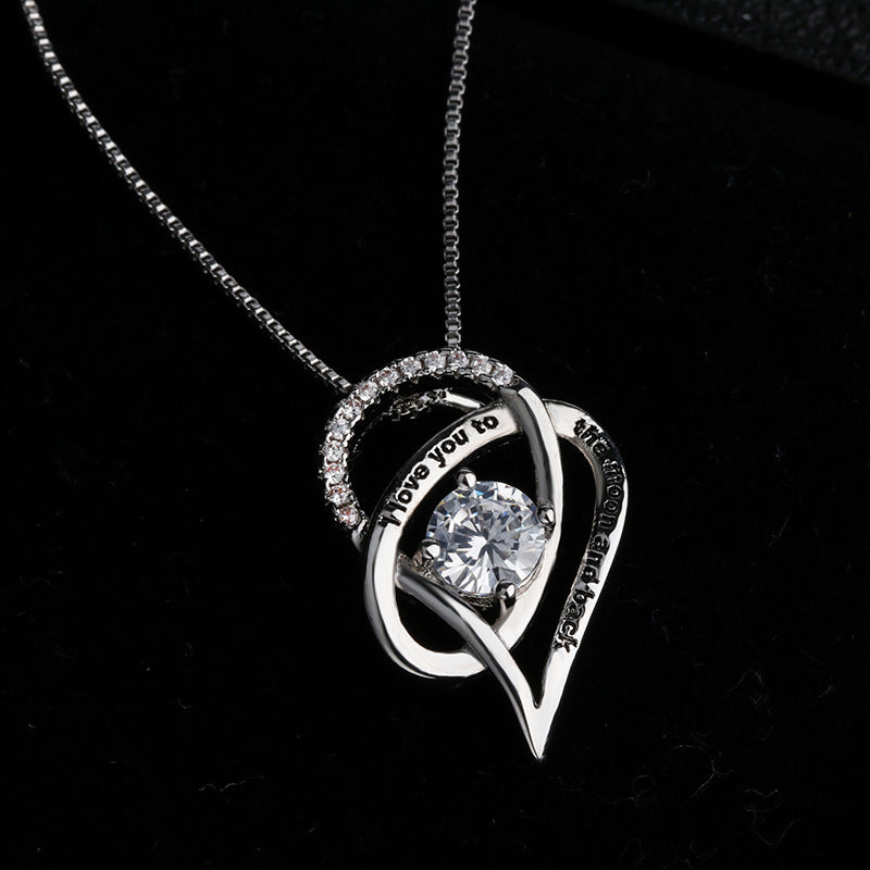 Slouchy Elegant Charming Innovative Heart-shaped Pendant Necklaces