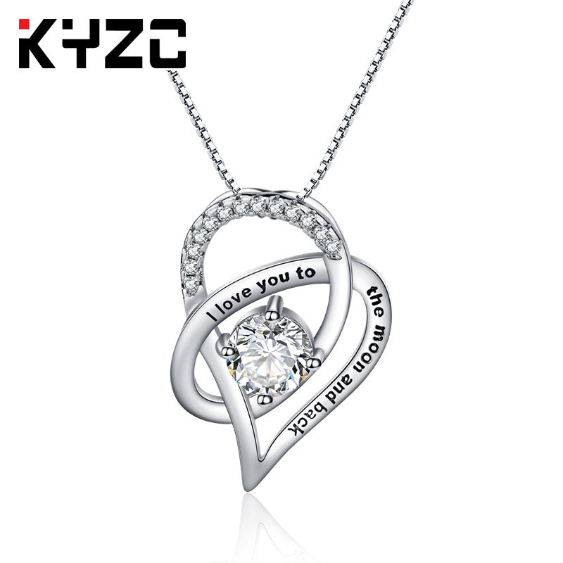 Slouchy Elegant Charming Innovative Heart-shaped Pendant Necklaces