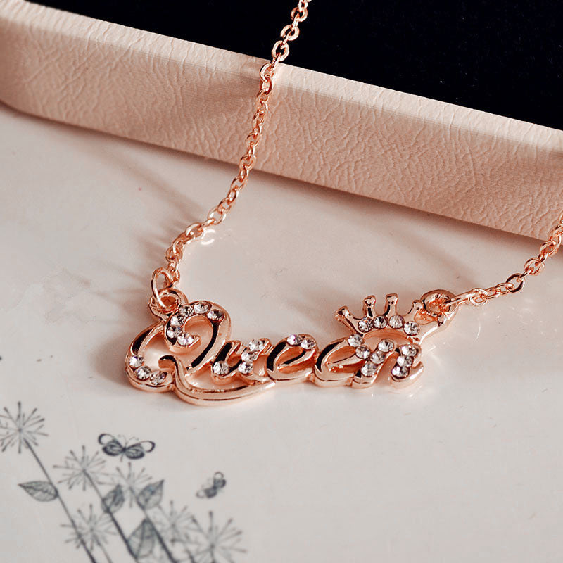Korean Short Letter Clavicle Chain Female Necklaces