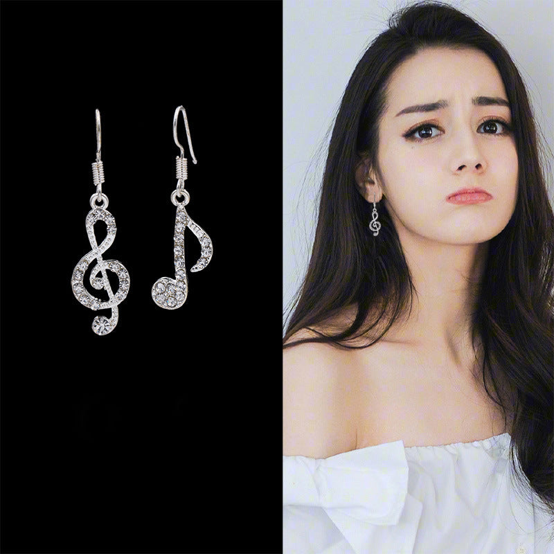 Style Geometric Simple Temperament And Asymmetric Earrings