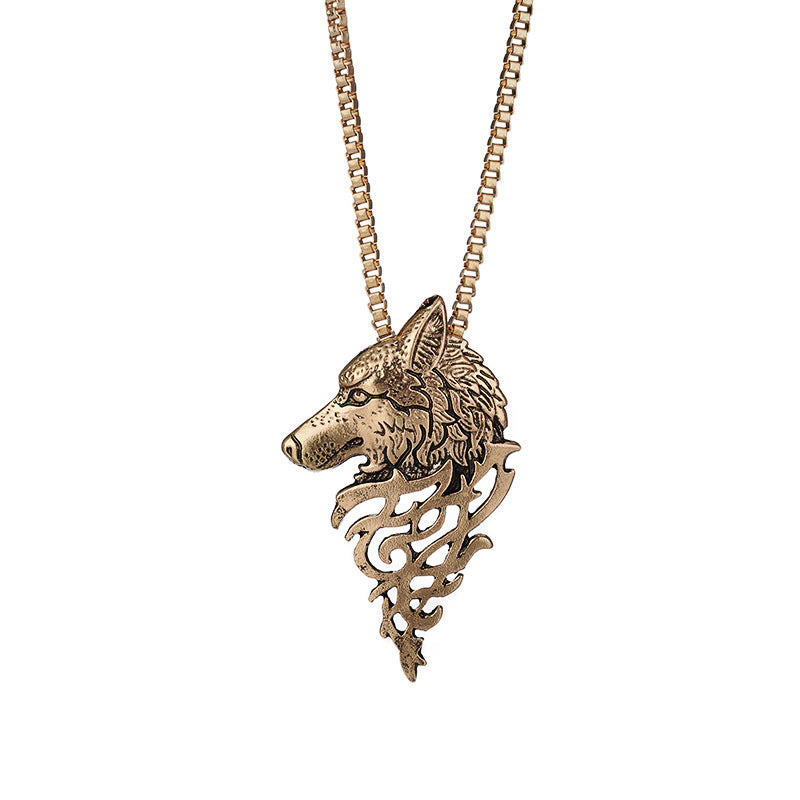 Head Fashion Personality Metal Animal Sweater Necklaces