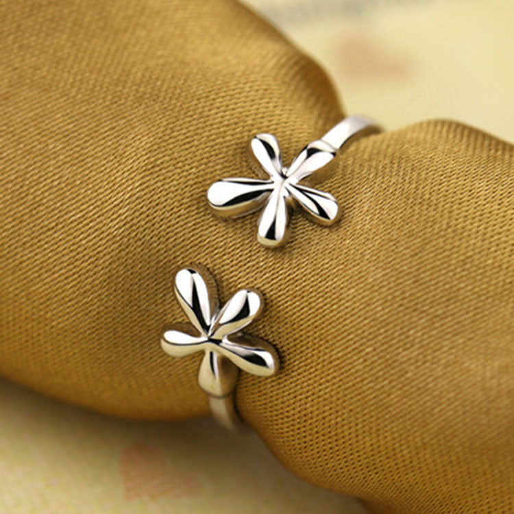 Flower Open Hug Palm Fashion Small Rings