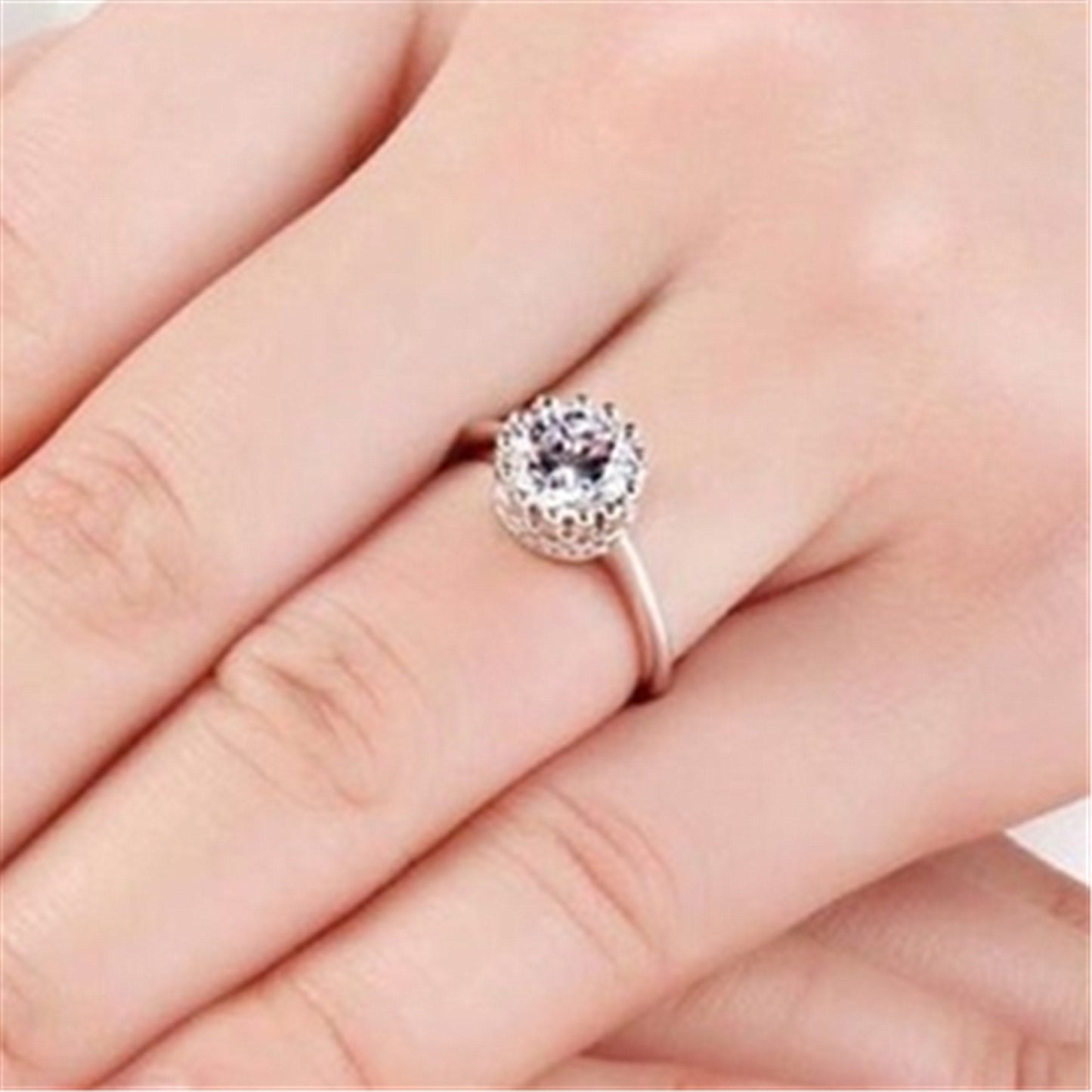 Light Luxury Jewelry Zircon Fashion Sier Rings