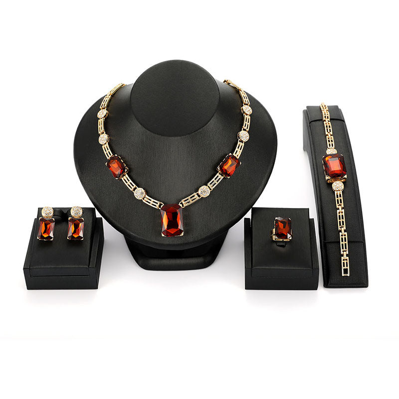 Classy Innovative Popular Gem Wedding Gift Jewelry Set