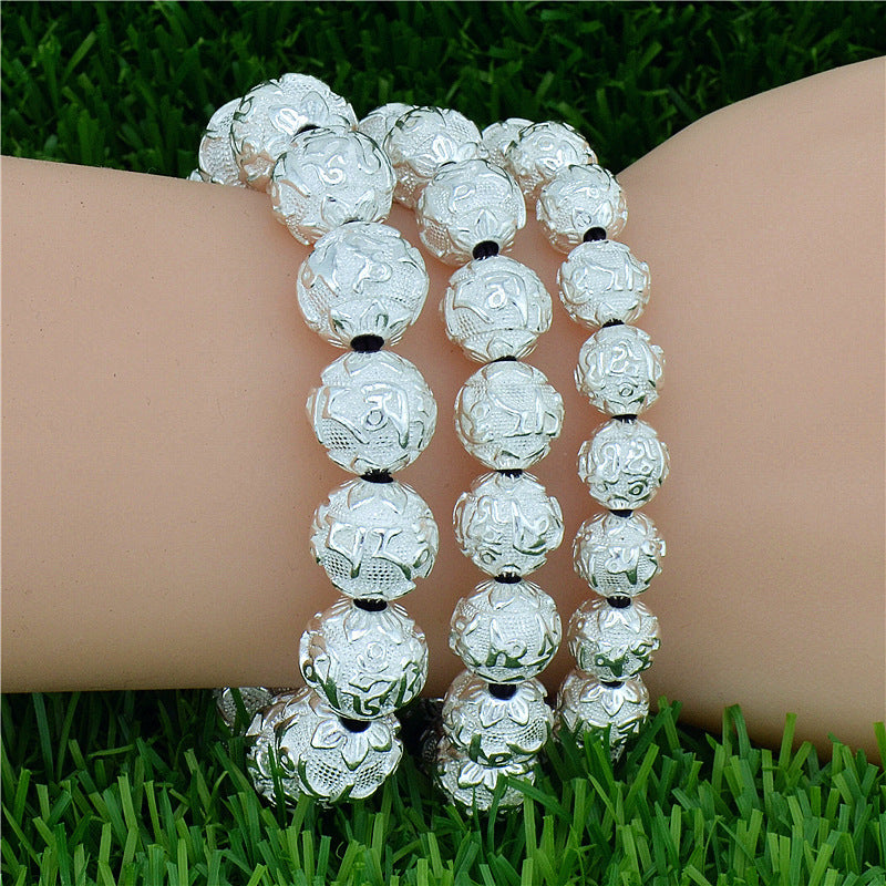 Women's & Men's & Sier Buddha Beads And Domineering Bracelets