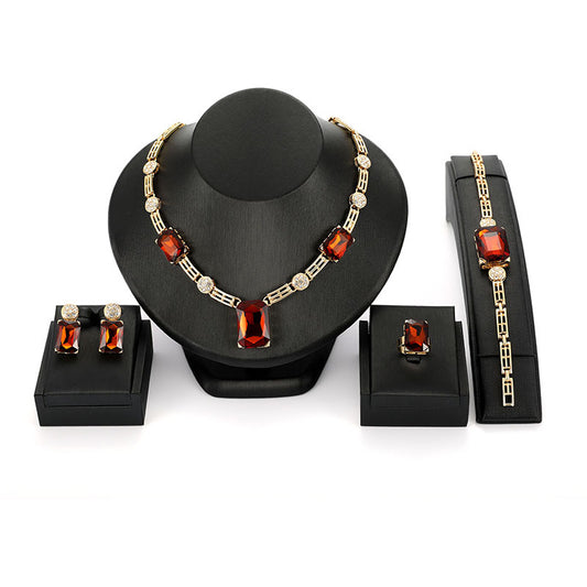 Classy Innovative Popular Gem Wedding Gift Jewelry Set