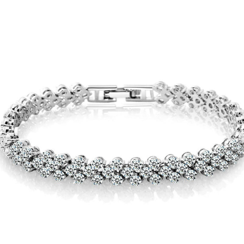Roman Female Zircon Crystal Nice Luxury Fashion Bracelet
