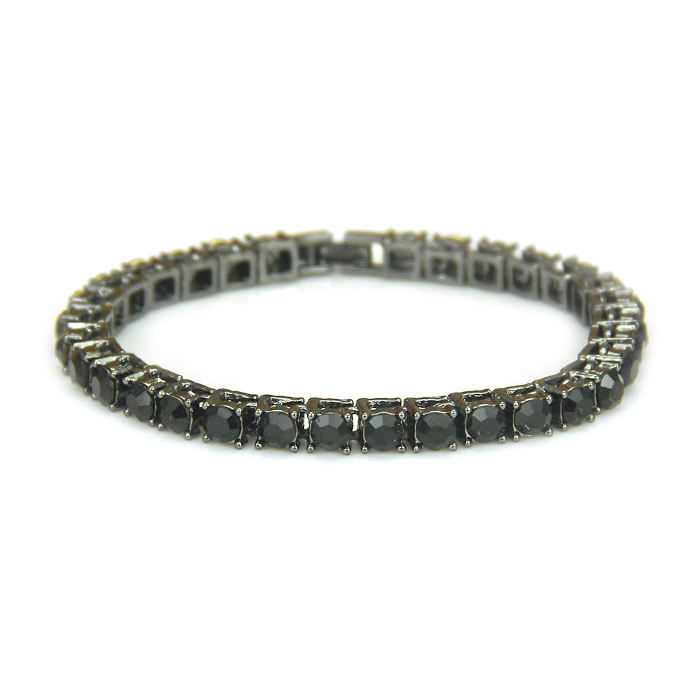 Men's Hip Hop Single Row Diamond Brace Bracelet