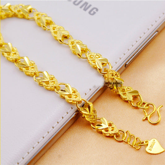 Women's Rabbit Head Heart-shaped Submarine Gold Jewelry Long-lasting Bracelets