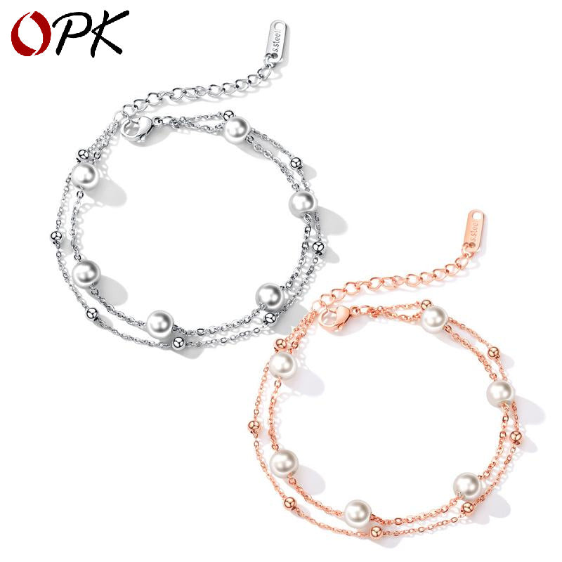 Bracelets simples en perles douces pour femmes, accessoires de tempérament sauvage