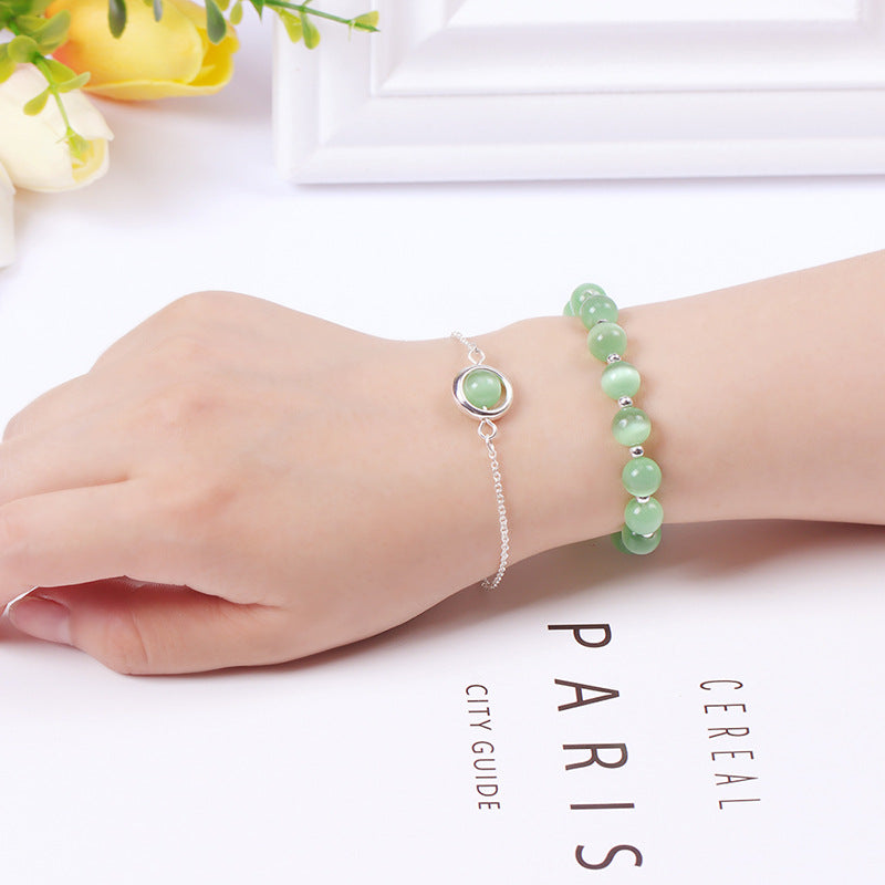 Bracelets à Quartz fraise pour femmes, attirant les hommes, perles porte-bonheur en cristal rose