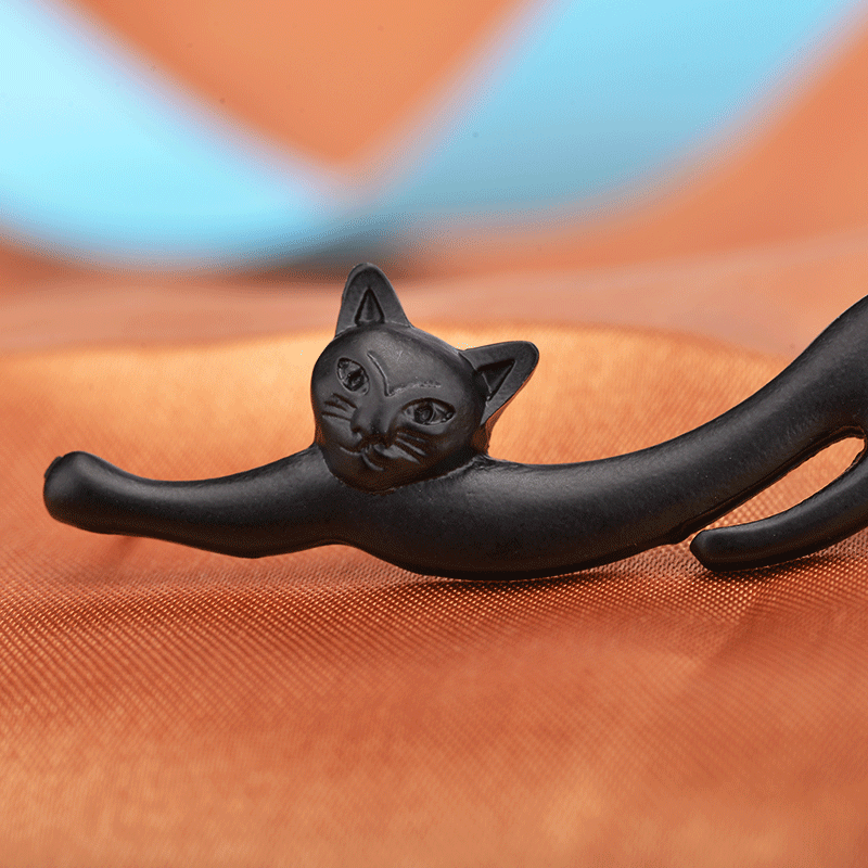 Small Animal Three-dimensional Cat Ear Hanging Earrings