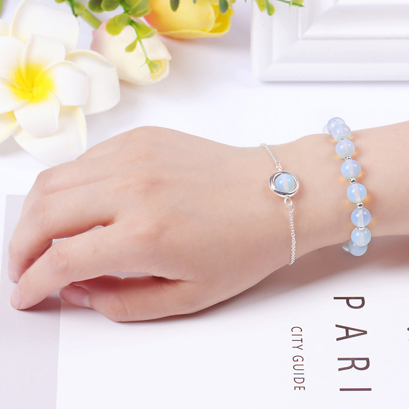 Bracelets à Quartz fraise pour femmes, attirant les hommes, perles porte-bonheur en cristal rose