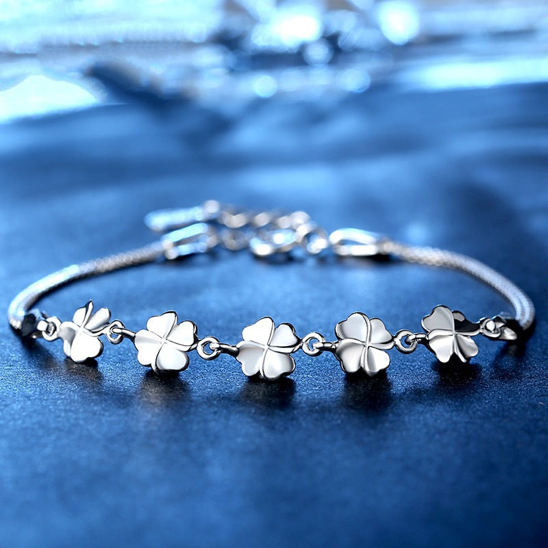 Edition Sweet And Simple Personalized Lucky Four-leaf Bracelets