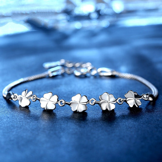 Edition Sweet And Simple Personalized Lucky Four-leaf Bracelets