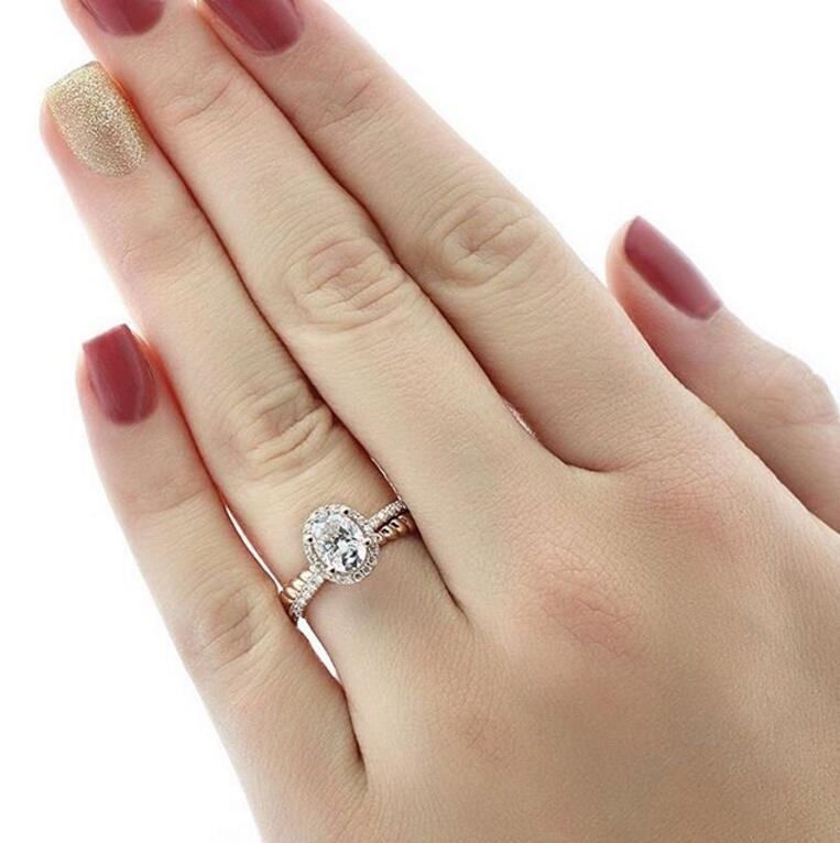 Hearts Arrows Zircon Engagement Personality Color Rings