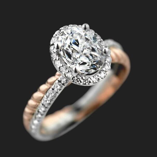 Hearts Arrows Zircon Engagement Personality Color Rings