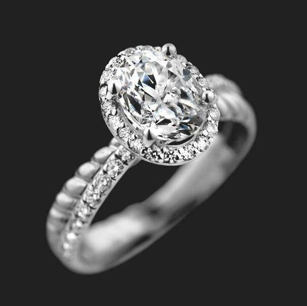Hearts Arrows Zircon Engagement Personality Color Rings
