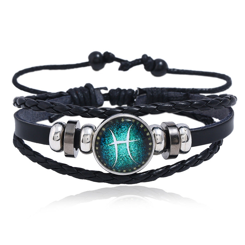 Ornament Luminous Twee Constellation Couple Cattle Bracelets