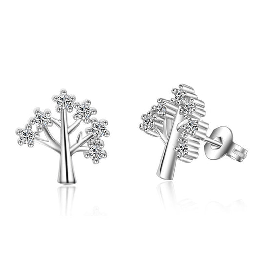 Women's Korean Style Fashion Ing Tree Ear Rings