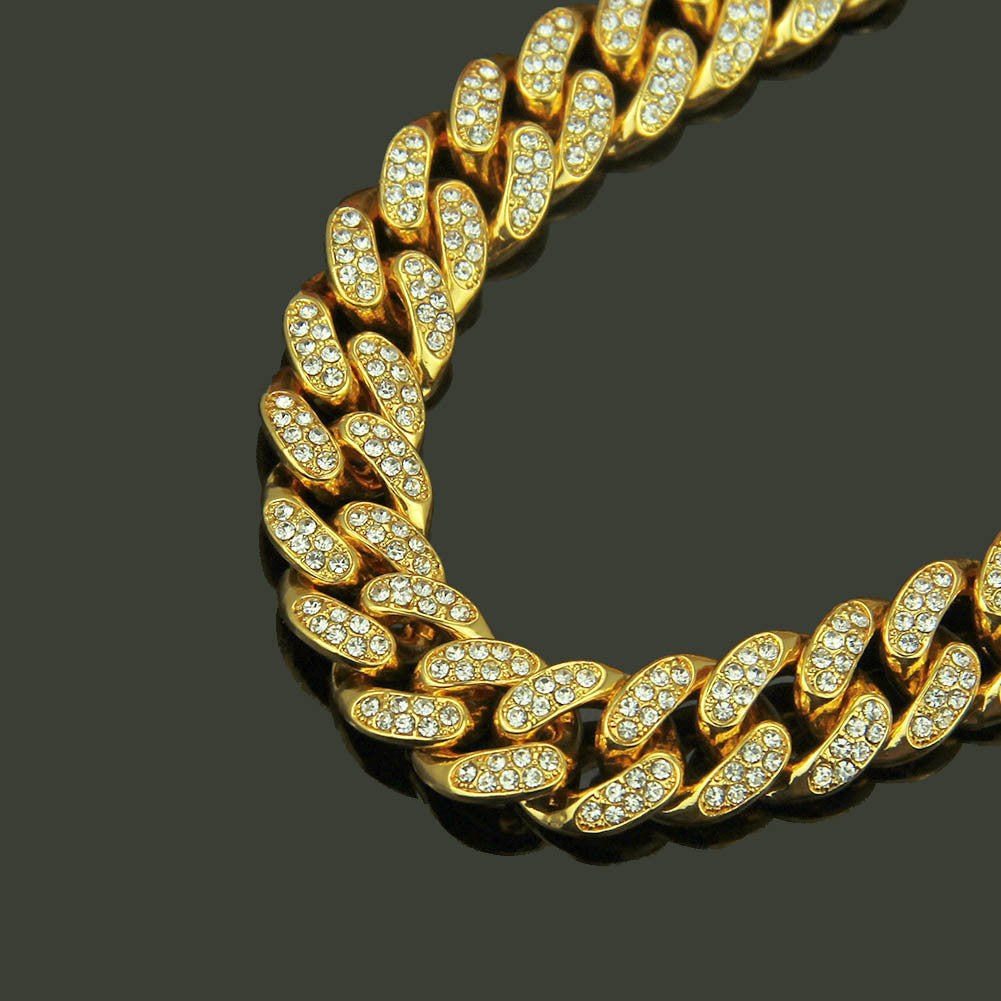 Men's Hip Hop Miami Cuban Diamond Chain Necklaces