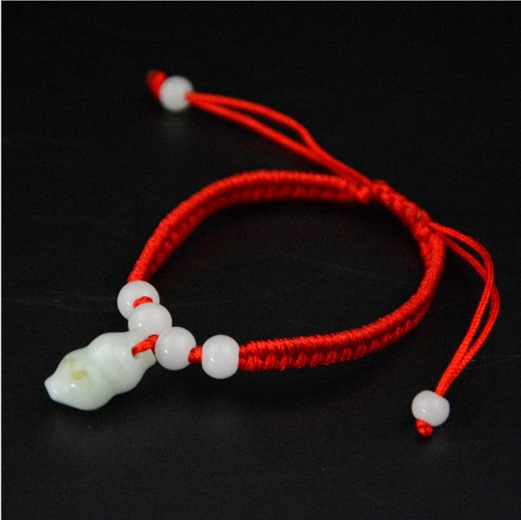 Red Rope Braid Jade Multiple Options Bracelets