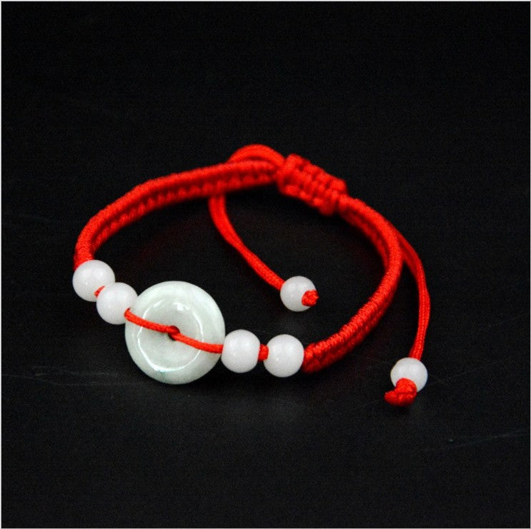 Red Rope Braid Jade Multiple Options Bracelets