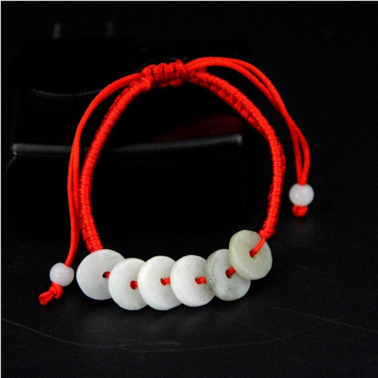 Red Rope Braid Jade Multiple Options Bracelets