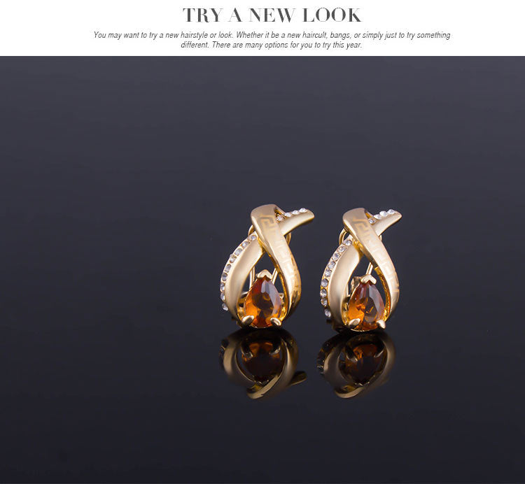 Women's Creative Style Alloy Suit Gold-plated Earrings