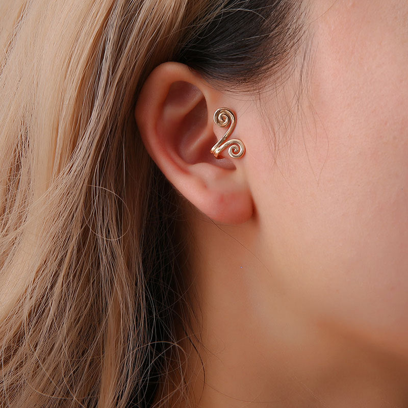 Women's Simple Shiatsu Slimming Fashion Hoop Mantra Earrings