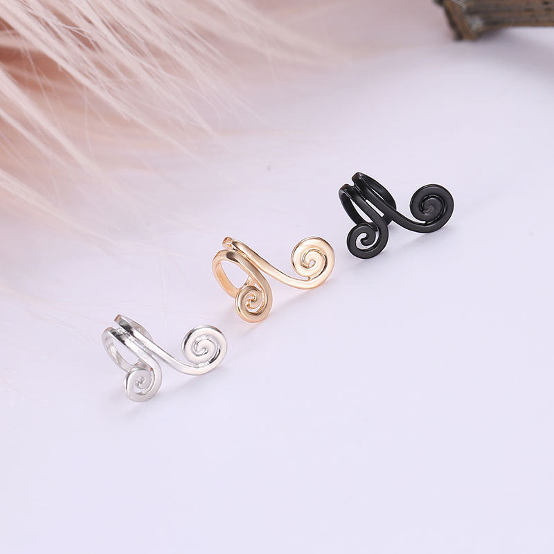 Women's Simple Shiatsu Slimming Fashion Hoop Mantra Earrings