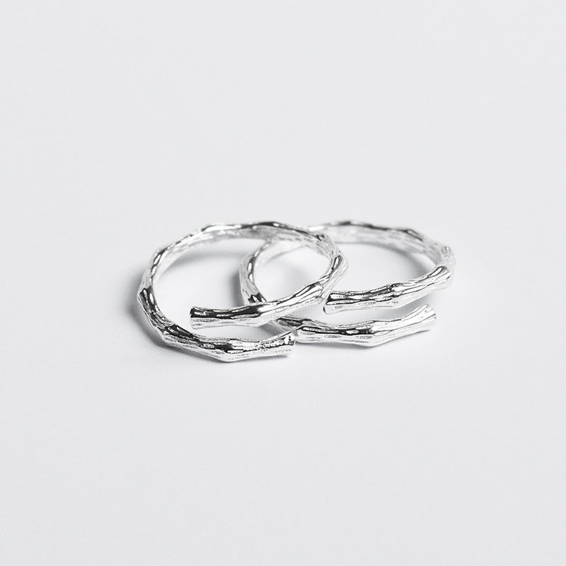 Bagues d'art douces pour femmes et hommes et en argent sterling