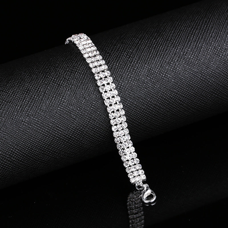 Popular Jewelry Claw Chain Inlaid Diamond Bracelets