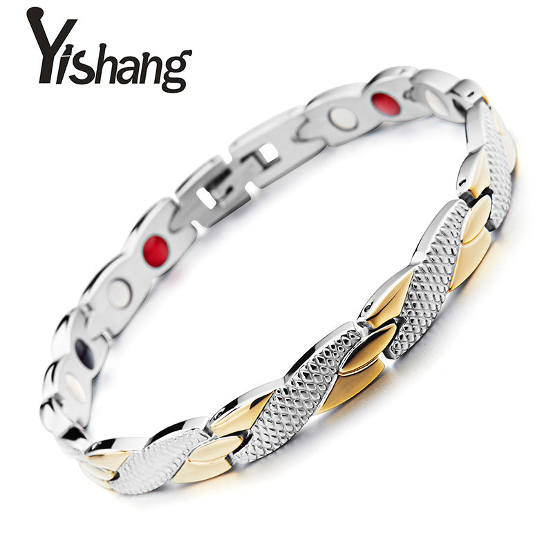 Men's Creative Snake Pattern Gold Stainless Steel Bracelets