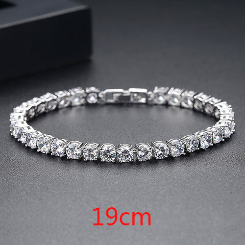 Women's Copper Zircon Simple Personality Jewelry Gift Bracelets