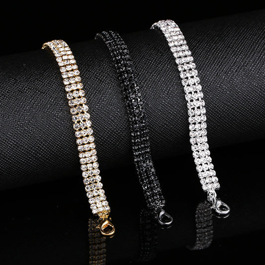 Popular Jewelry Claw Chain Inlaid Diamond Bracelets