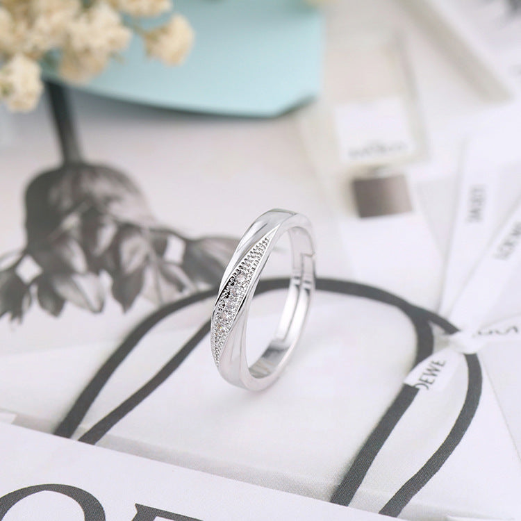 Love Couple Version Female In This Life Closed Mouth Simple Rings