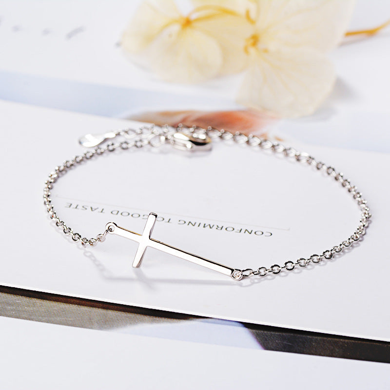 Minimalist Christmas Gift Cross Female Fashion Geometry Bracelets