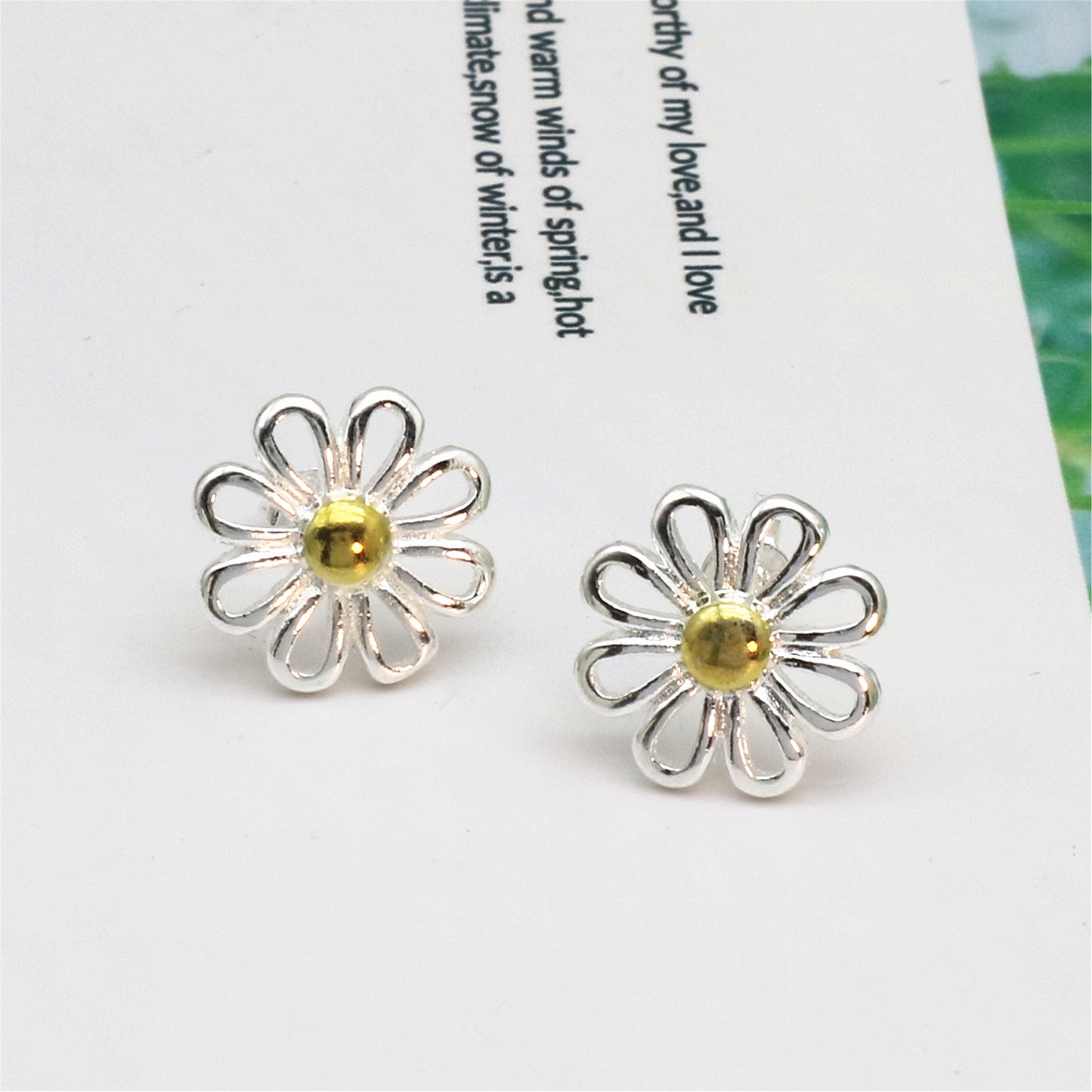 Little Daisy Chrysanthemum Eardrops Female Accessories Earrings