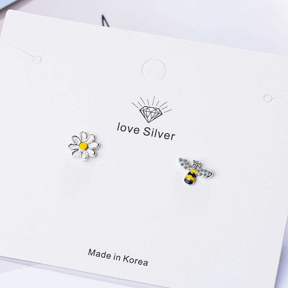 Female Korean Style Simple Cute Bee Earrings