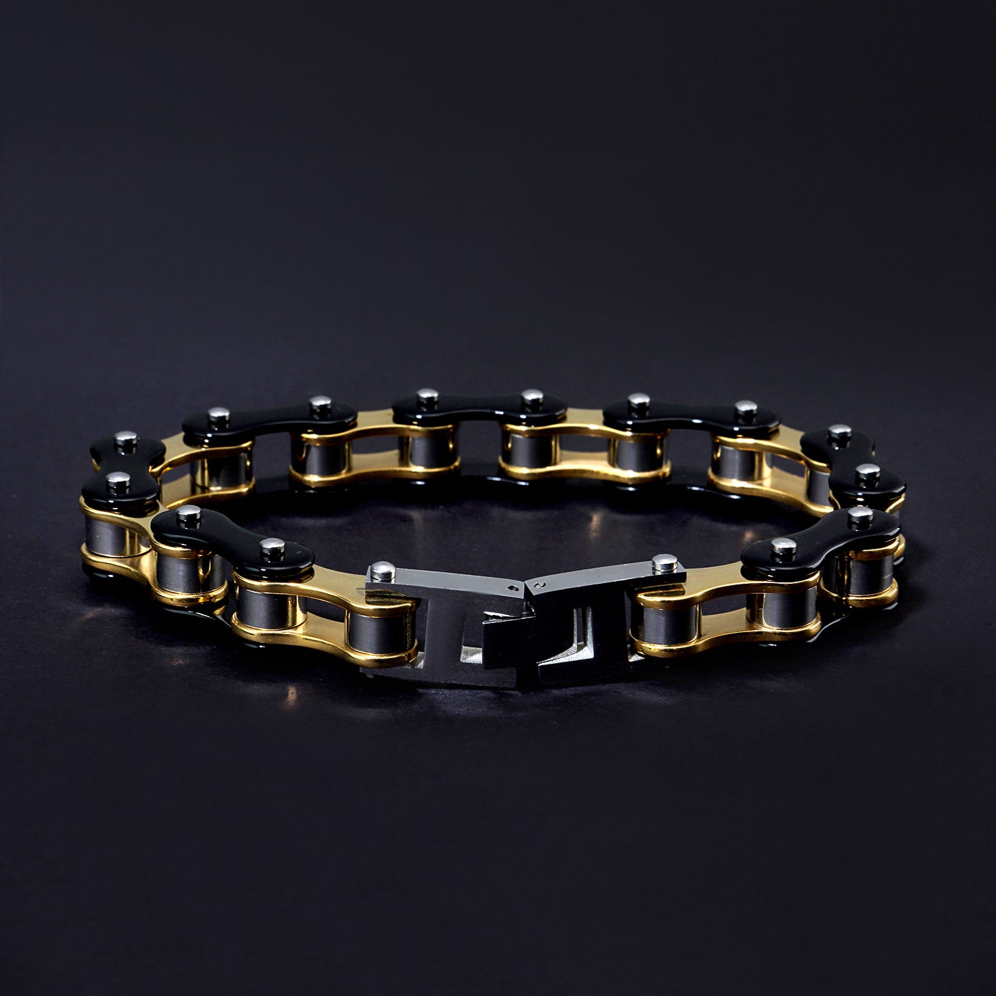 Men's Stainless Steel Bicycle Chain Fashion Unique Design Bracelet