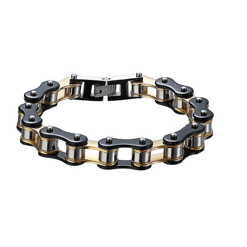 Men's Stainless Steel Bicycle Chain Fashion Unique Design Bracelet